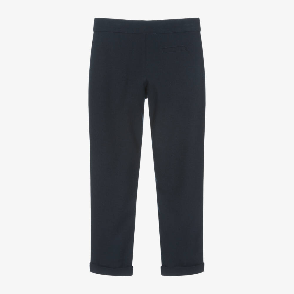 Tartine et Chocolat-Классические фланелевые брюки синие для мальчиков | Childrensalon Outlet