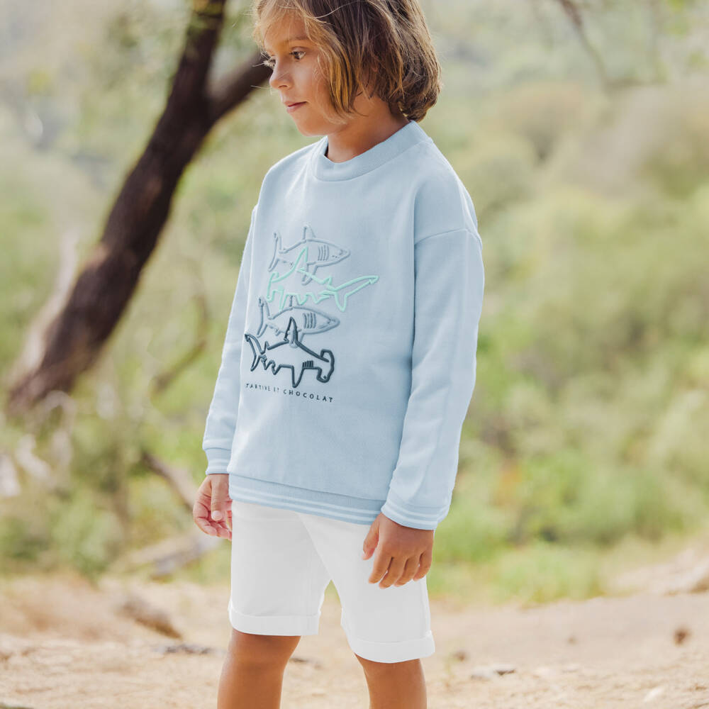 Tartine et Chocolat-Boys Crisp Linen Summer Shorts | Childrensalon Outlet