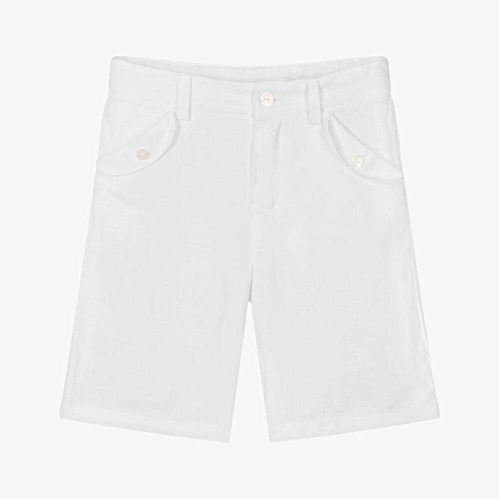 Tartine et Chocolat-Boys Crisp Linen Summer Shorts | Childrensalon Outlet
