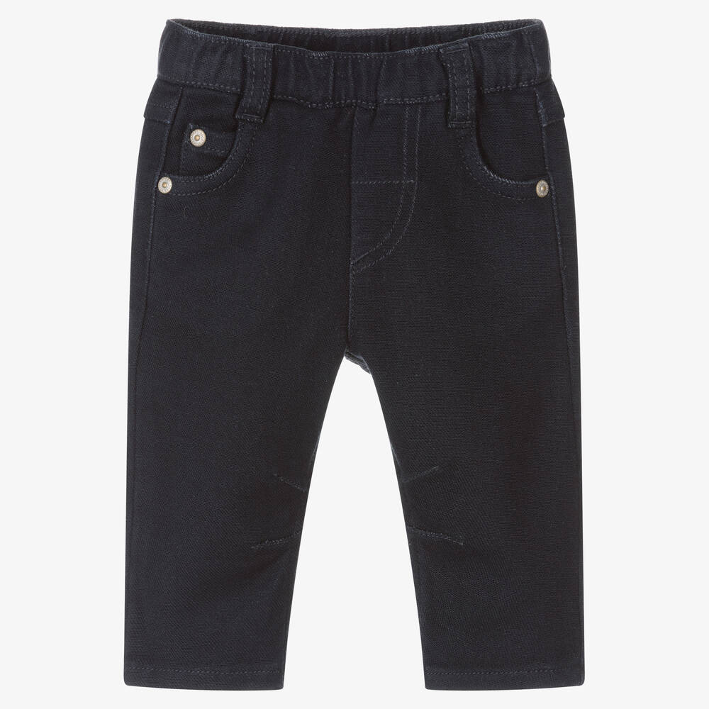 Tartine et Chocolat - Boys Dark Blue Jersey Trousers | Childrensalon