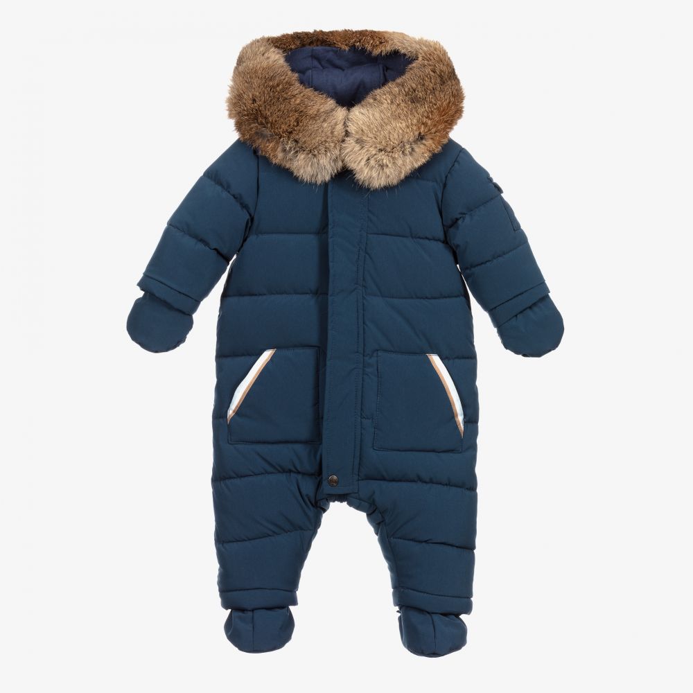 Tartine et Chocolat - Boys Dark Blue Snowsuit | Childrensalon