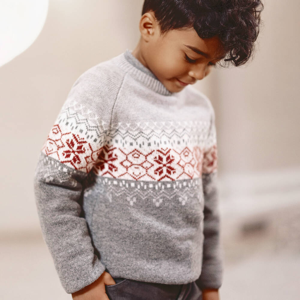 Boys wool jumper on sale