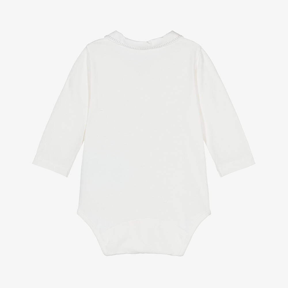 Tartine et Chocolat-Boys Ivory Cotton Bodysuit | Childrensalon Outlet