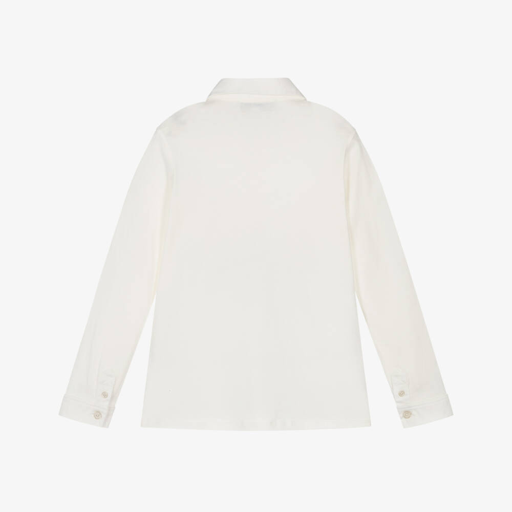 Tartine et Chocolat-Кремовая хлопковая рубашка для мальчиков | Childrensalon Outlet