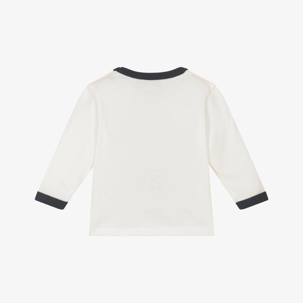 Tartine et Chocolat-Boys Ivory Hedgehog Cotton Top | Childrensalon Outlet