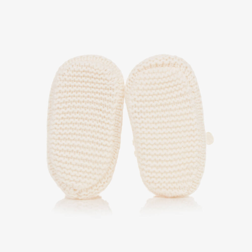 Tartine et Chocolat-Boys Ivory Soft Knit Booties | Childrensalon Outlet
