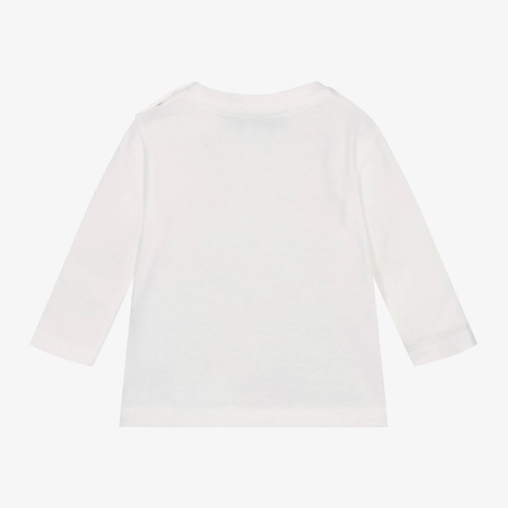 Tartine et Chocolat-Boys Ivory Train Cotton Tee | Childrensalon Outlet