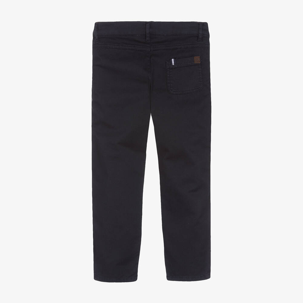 Tartine et Chocolat-Синие брюки из хлопкового твила | Childrensalon Outlet