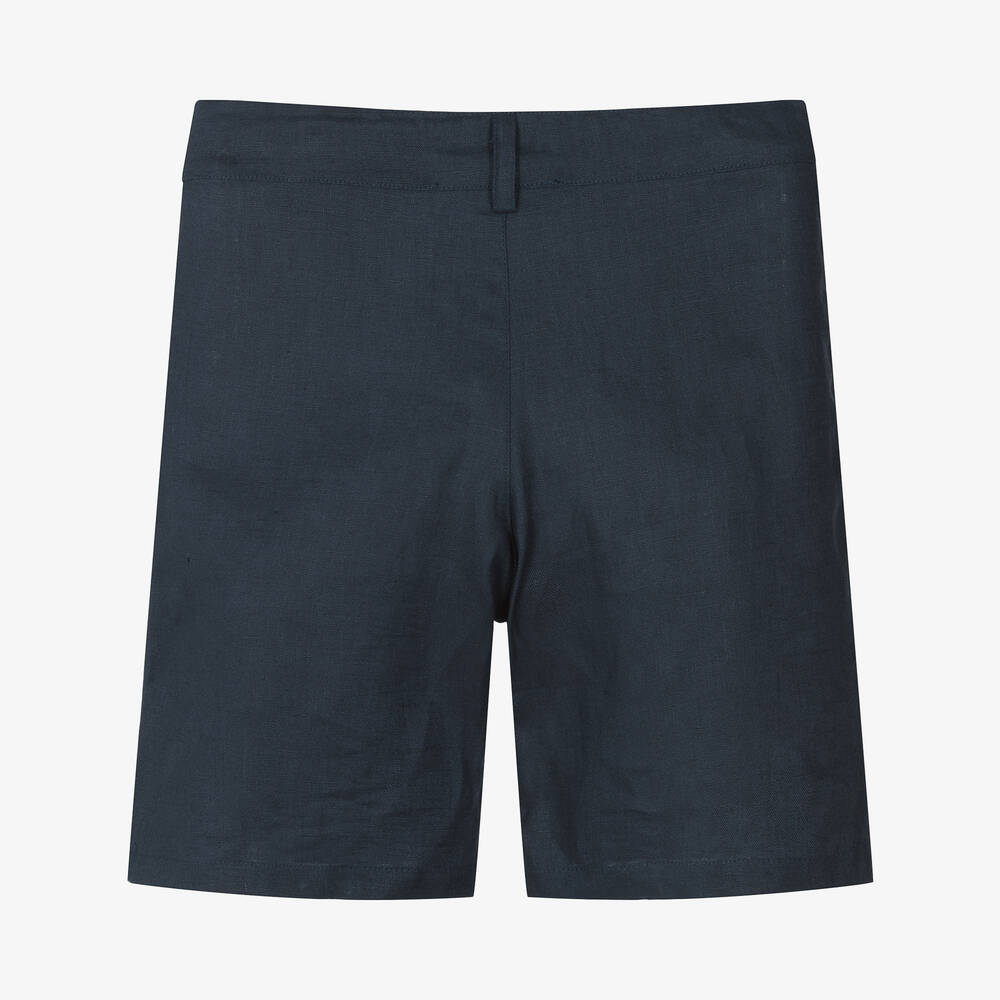 Tartine et Chocolat-شورت كتان لون كحلي للأولاد | Childrensalon Outlet