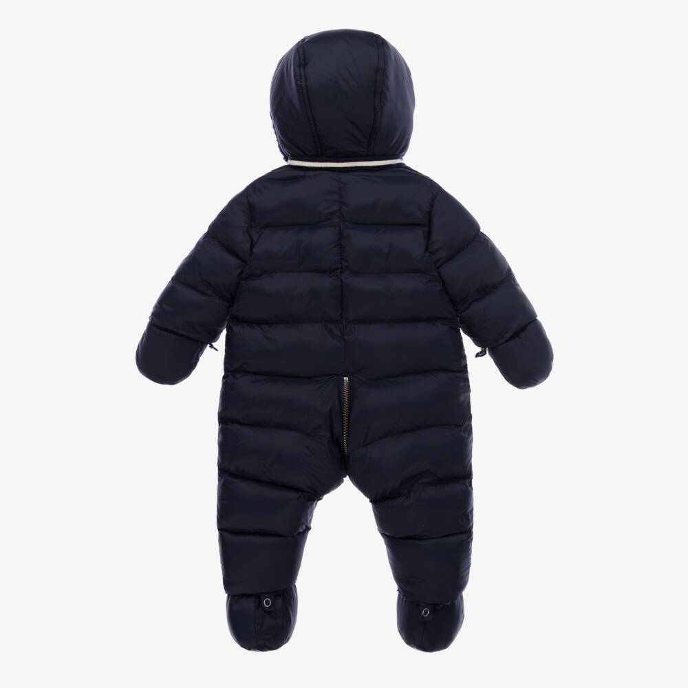 Tartine et Chocolat-Boys Navy Reversible Cozy Snowsuit | Childrensalon Outlet