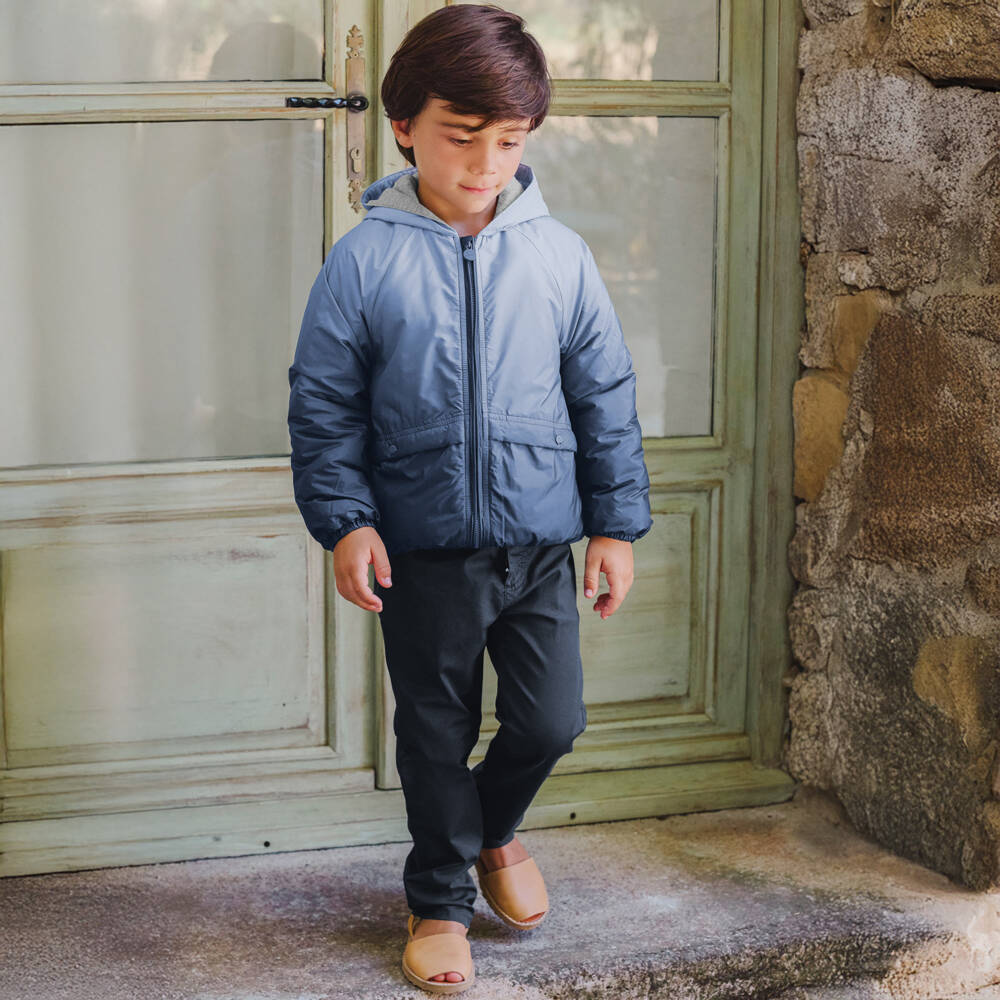 Tartine et Chocolat-بنطلون تشينو كحلي مرن للأولاد | Childrensalon Outlet