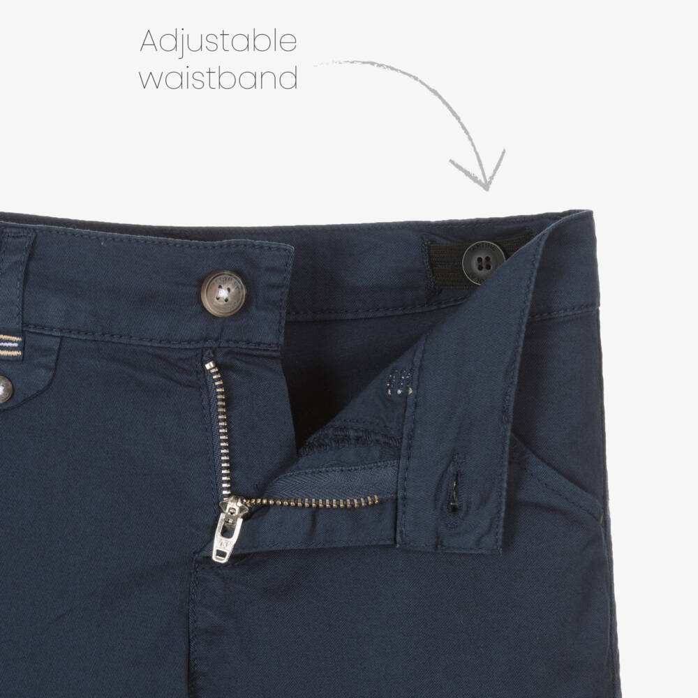 Tartine et Chocolat-بنطلون تشينو كحلي مرن للأولاد | Childrensalon Outlet