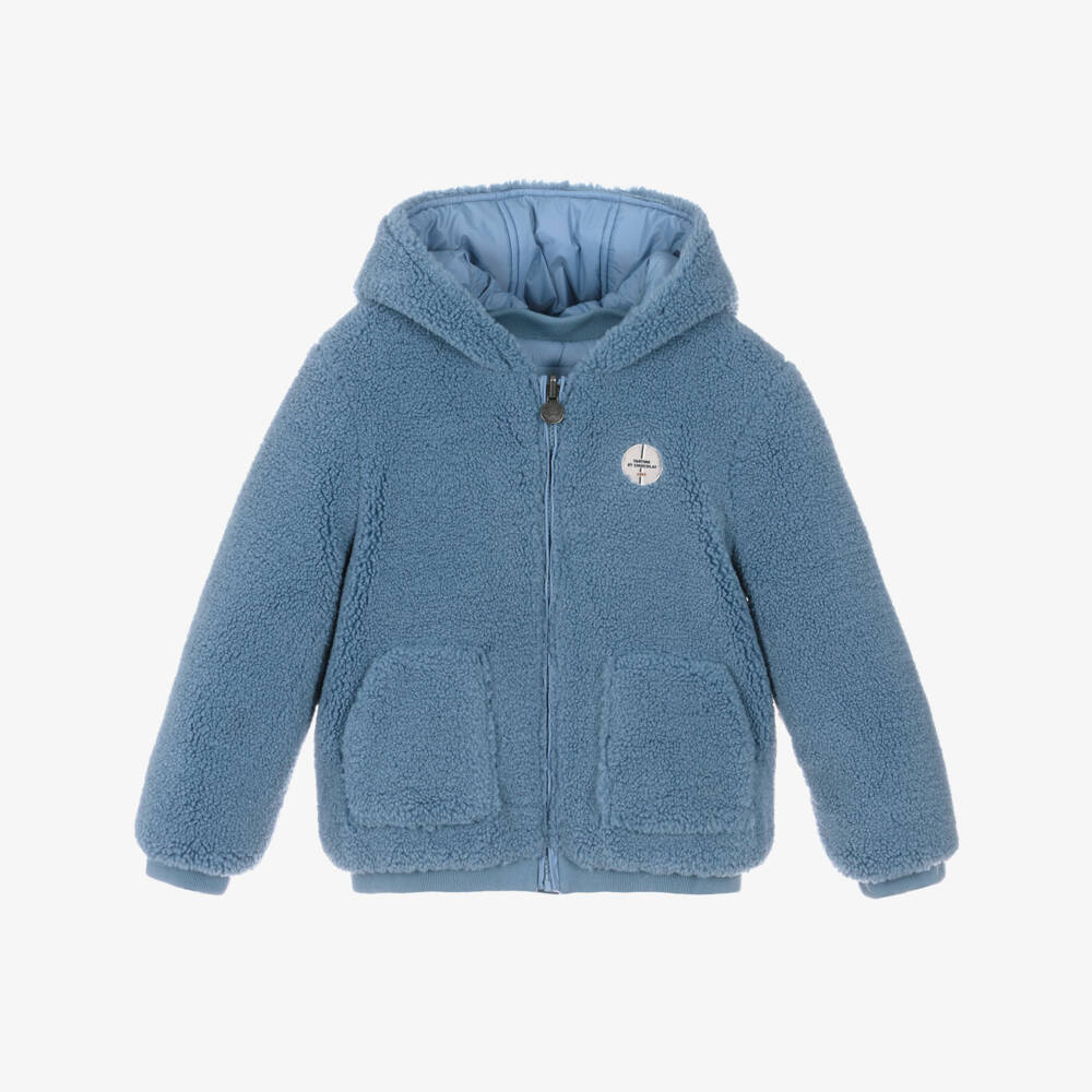 Tartine et Chocolat-جاكيت صوف أزرق قابل للعكس للأولاد | Childrensalon Outlet