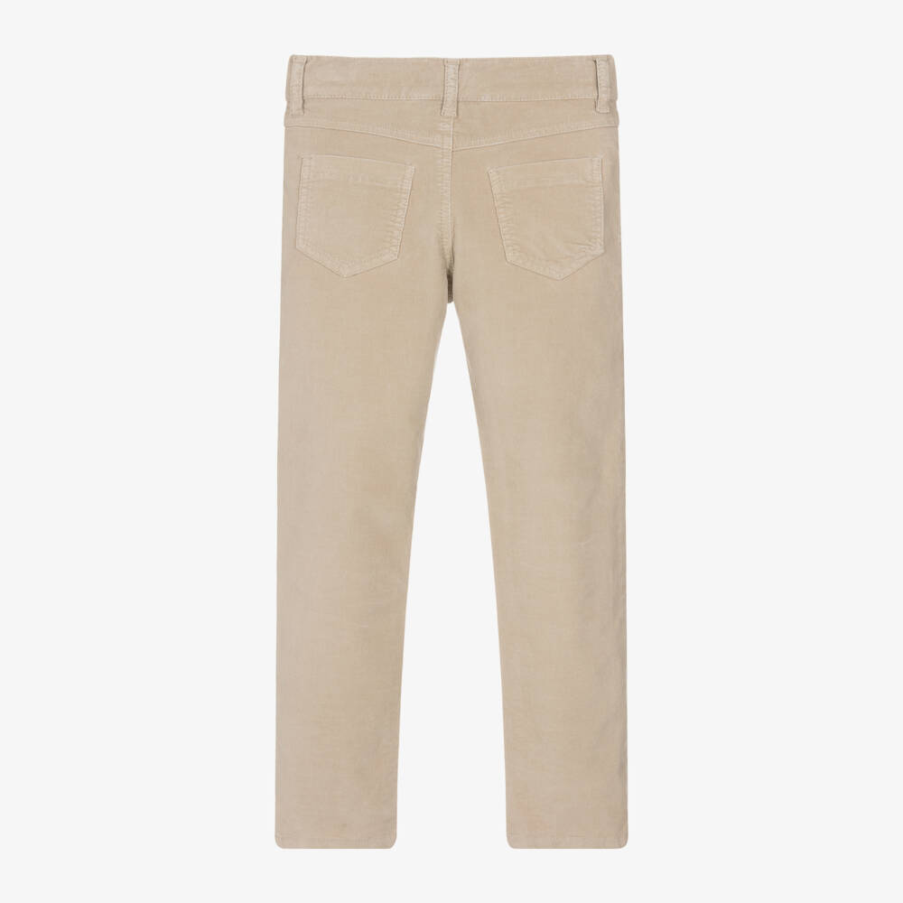 Tartine et Chocolat-Boys Soft Beige Corduroy Trousers | Childrensalon Outlet