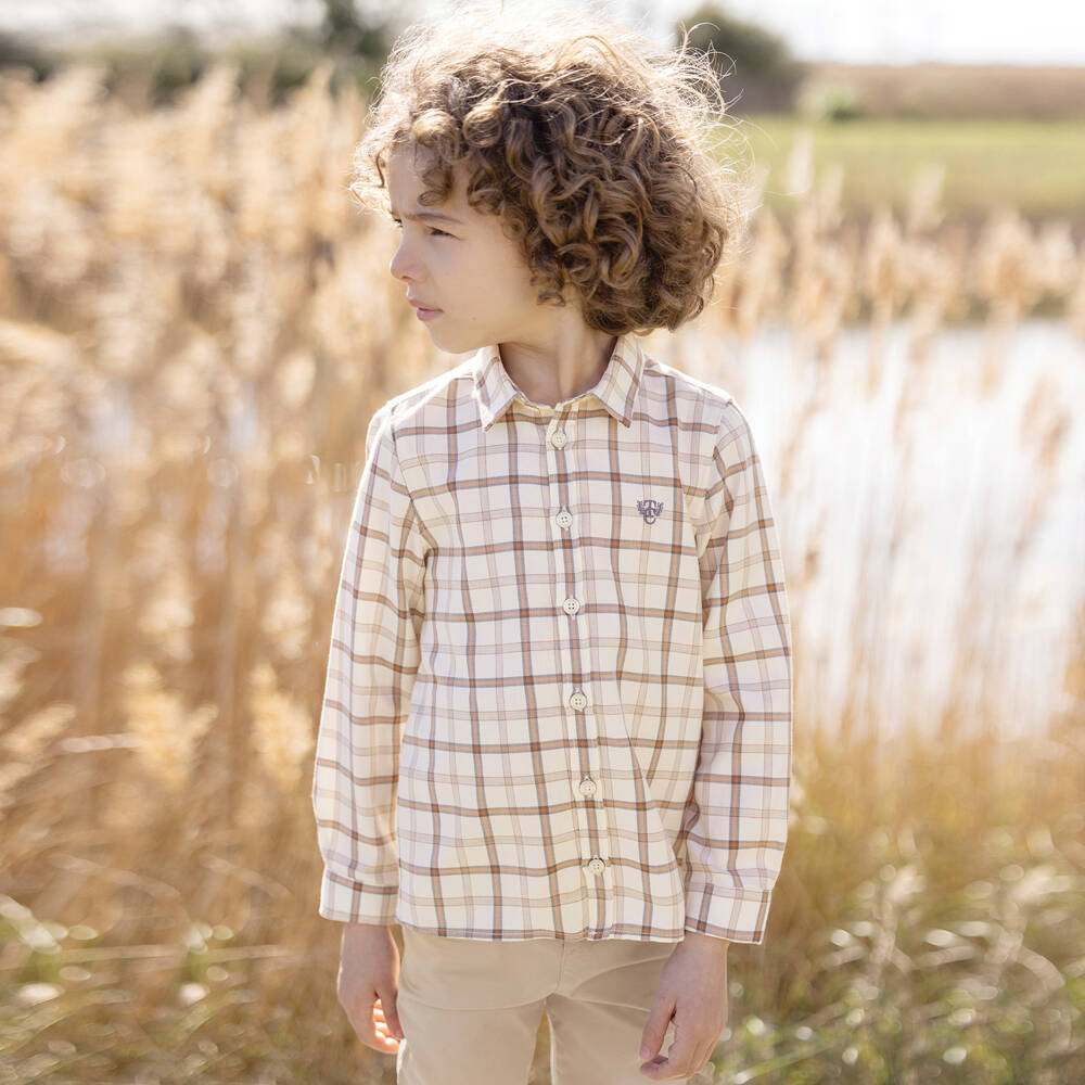 Tartine et Chocolat-Boys Soft Beige Corduroy Trousers | Childrensalon Outlet