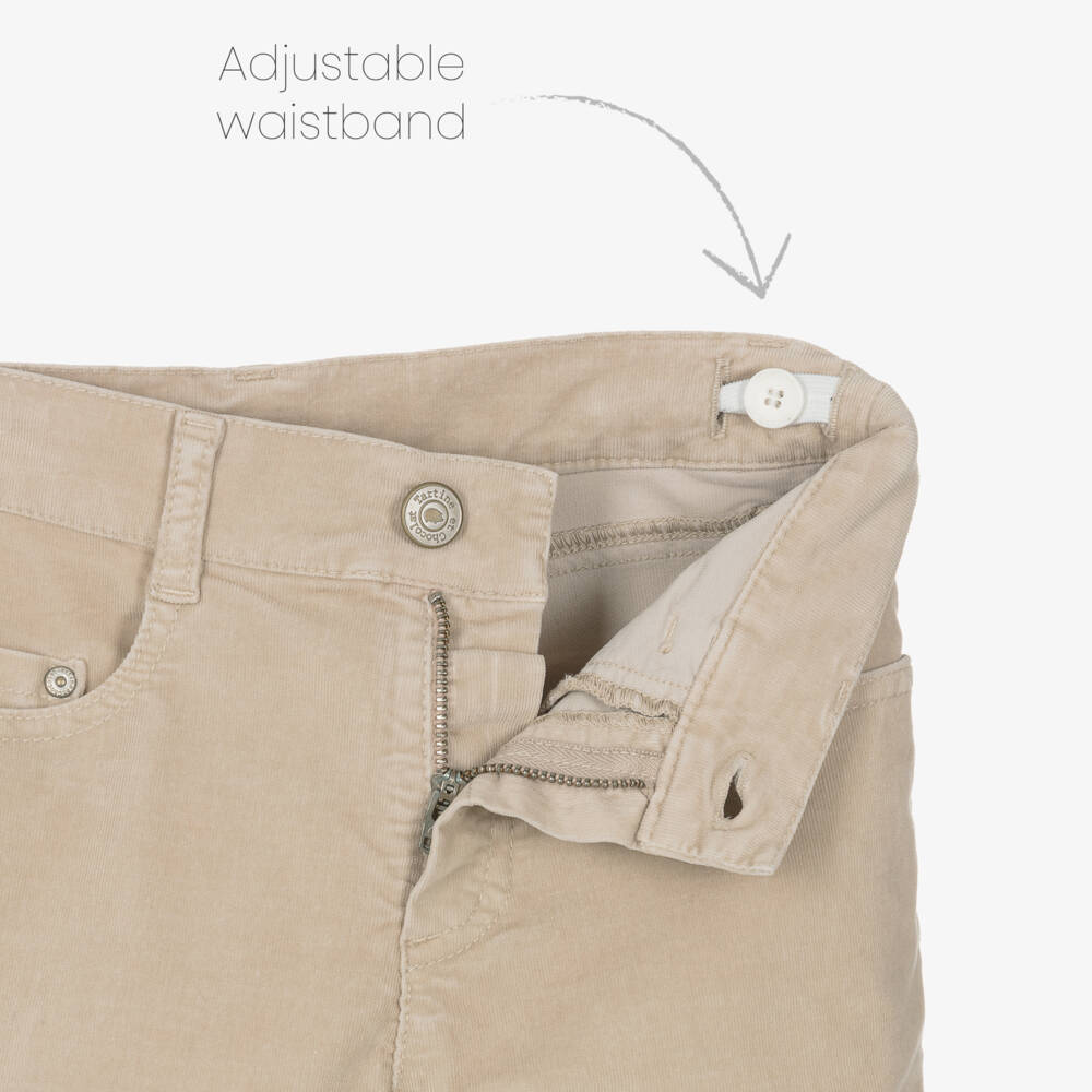 Tartine et Chocolat-Boys Soft Beige Corduroy Trousers | Childrensalon Outlet