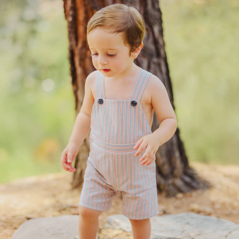 Tartine et Chocolat-طقم دنغري مخطط من القطن للأولاد | Childrensalon Outlet