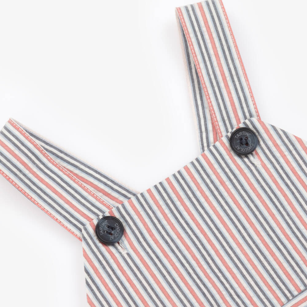 Tartine et Chocolat-طقم دنغري مخطط من القطن للأولاد | Childrensalon Outlet