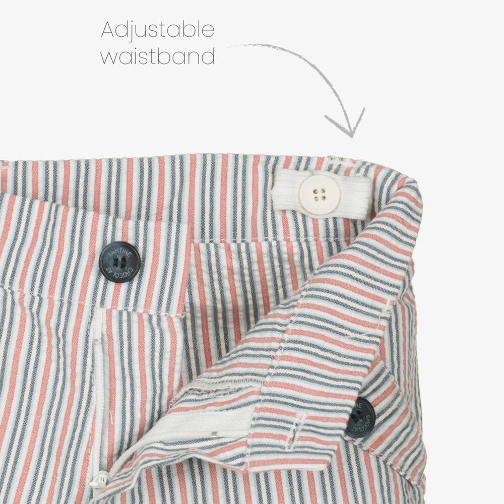 Tartine et Chocolat-شورت صبياني مخطط من قماش القطن النقي | Childrensalon Outlet