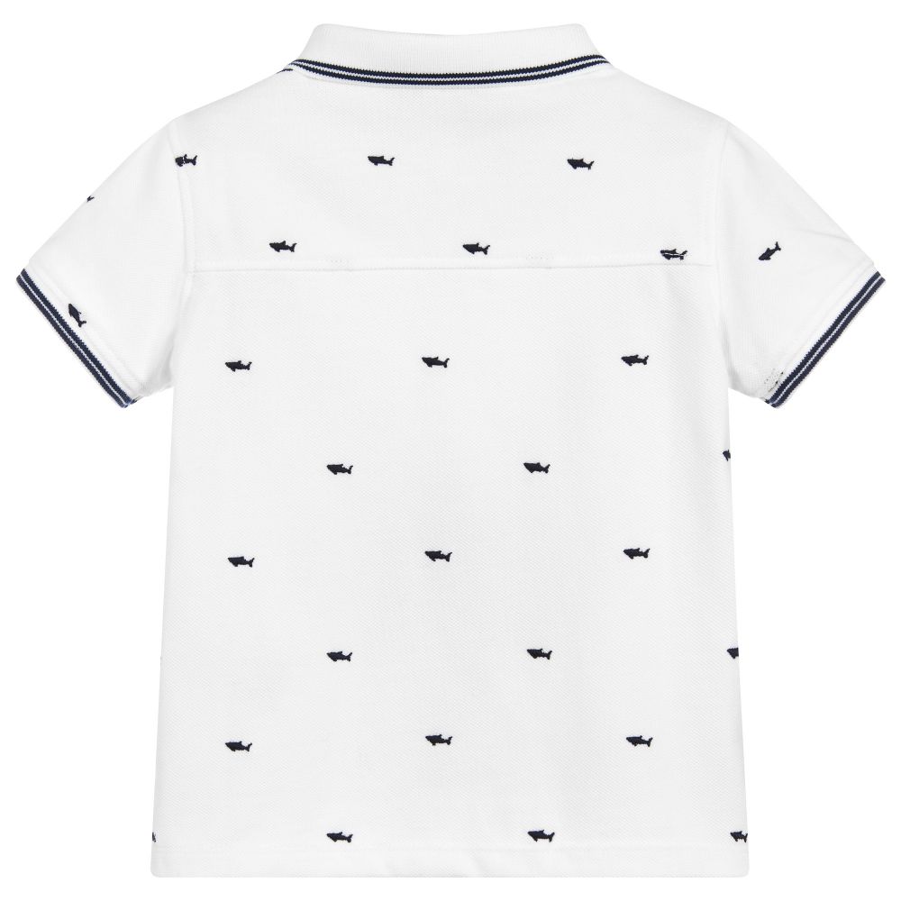 boys blue polo shirt