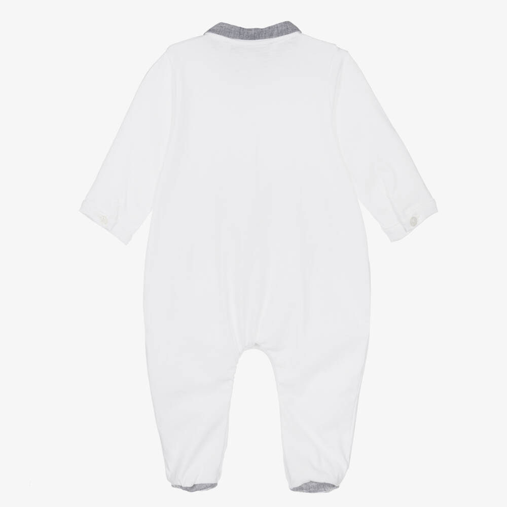 Tartine et Chocolat-Белый хлопковый комбинезон для малышей | Childrensalon Outlet