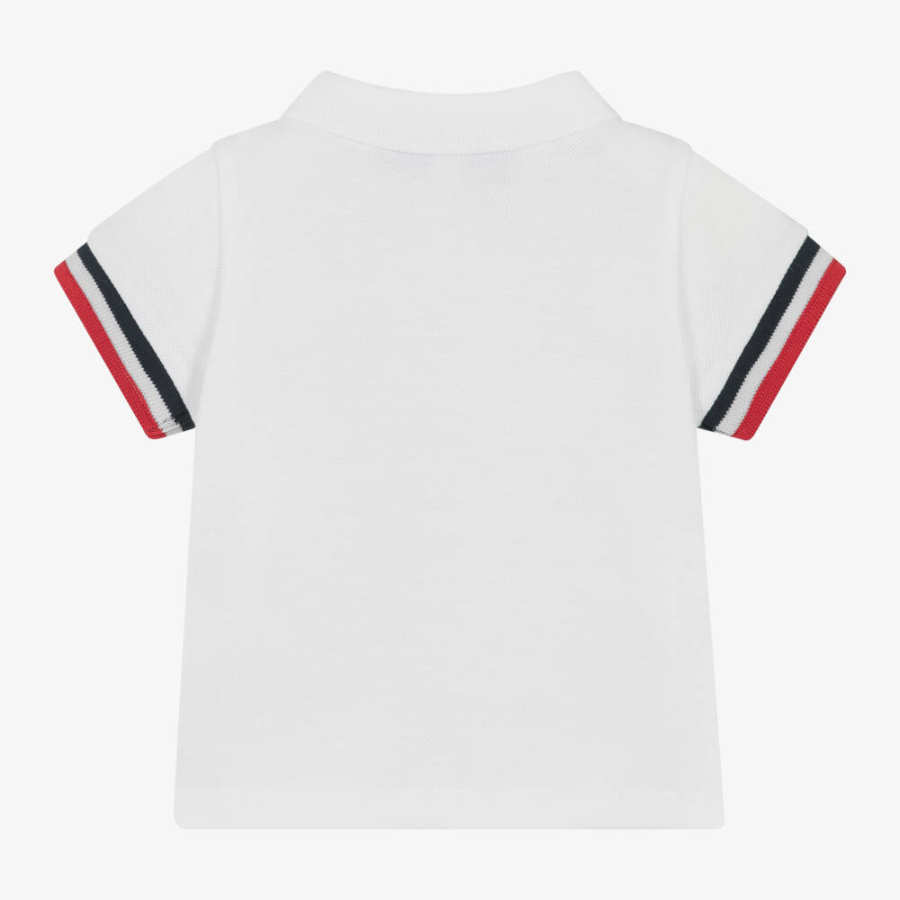 Tartine et Chocolat-Boys White Cotton Polo Top | Childrensalon Outlet