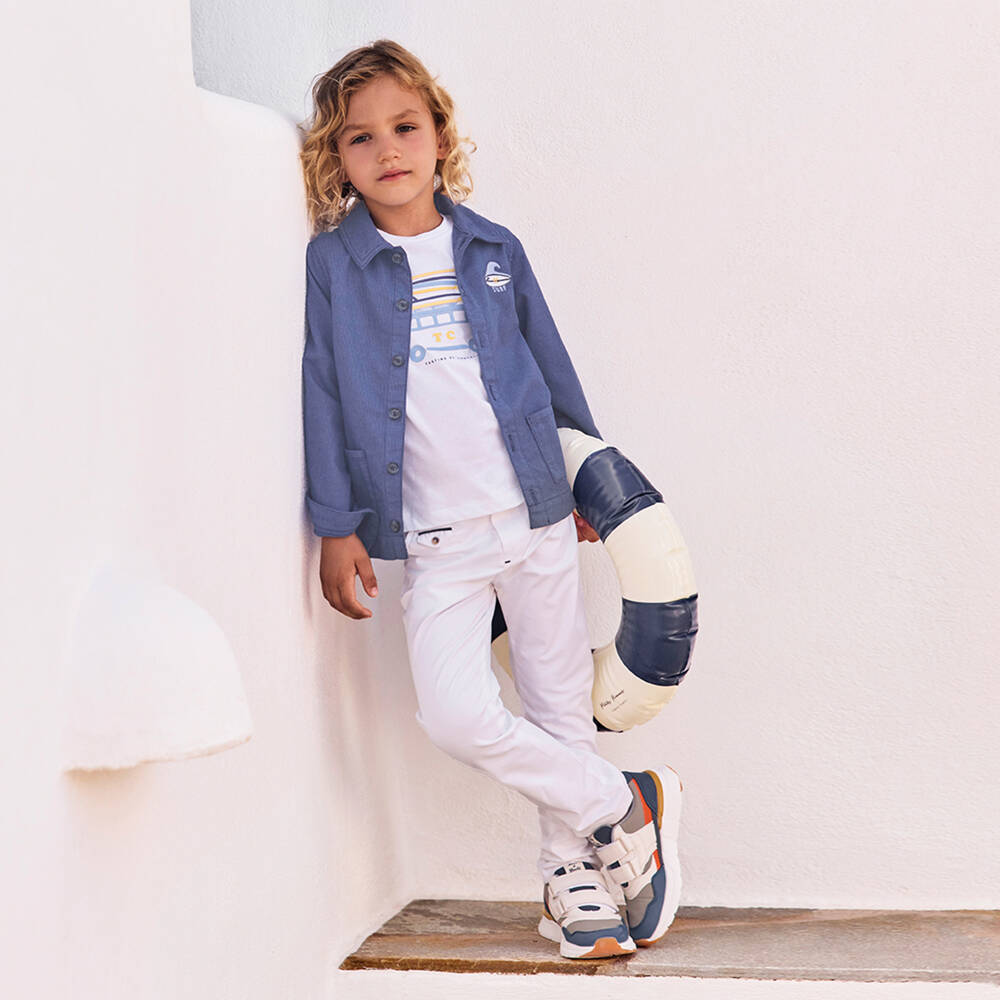 Tartine et Chocolat-Белые брюки чинос | Childrensalon Outlet