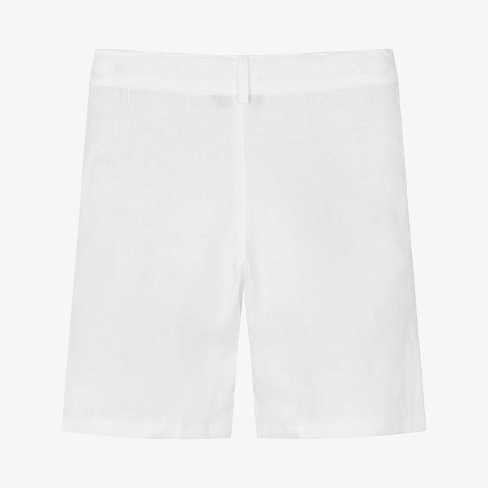 Tartine et Chocolat-شورت كتان لون أبيض للأولاد | Childrensalon Outlet