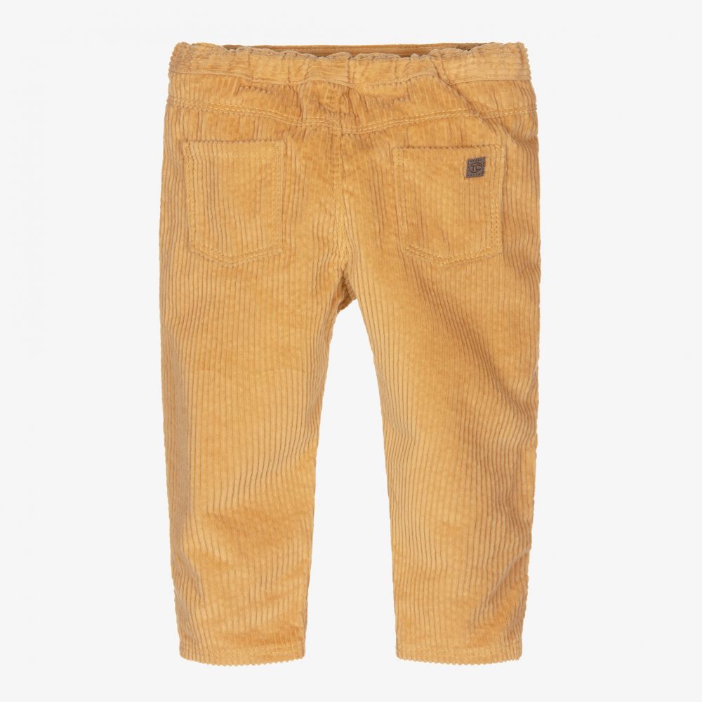 Tartine et Chocolat-Boys Yellow Corduroy Trousers | Childrensalon Outlet