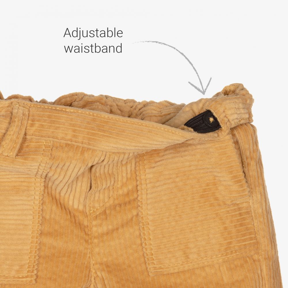 Tartine et Chocolat-Boys Yellow Corduroy Trousers | Childrensalon Outlet