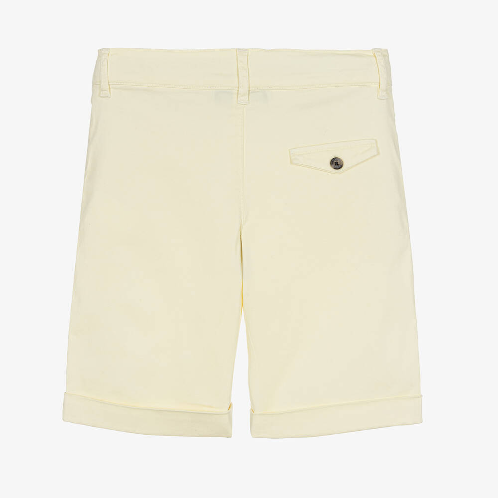 Boys yellow chino shorts best sale