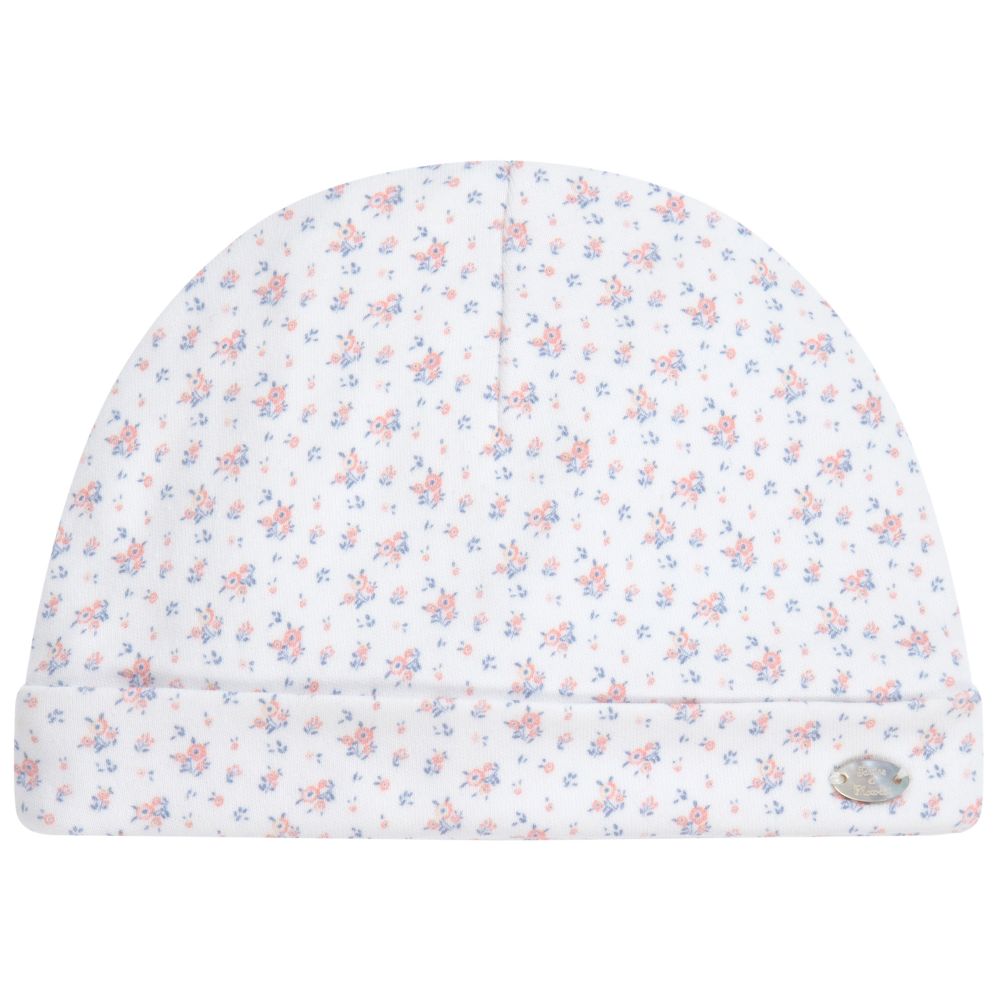 Tartine et Chocolat - Floral Cotton Jersey Baby Hat | Childrensalon