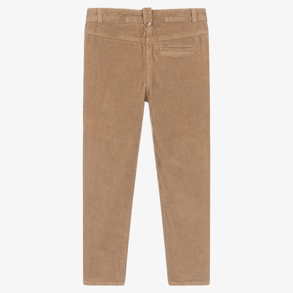 Tartine et Chocolat-Girls Beige Corduroy Trousers | Childrensalon Outlet