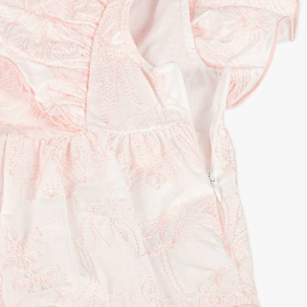 Tartine et Chocolat-Girls Blush Blossom Embroidered Sundress | Childrensalon Outlet