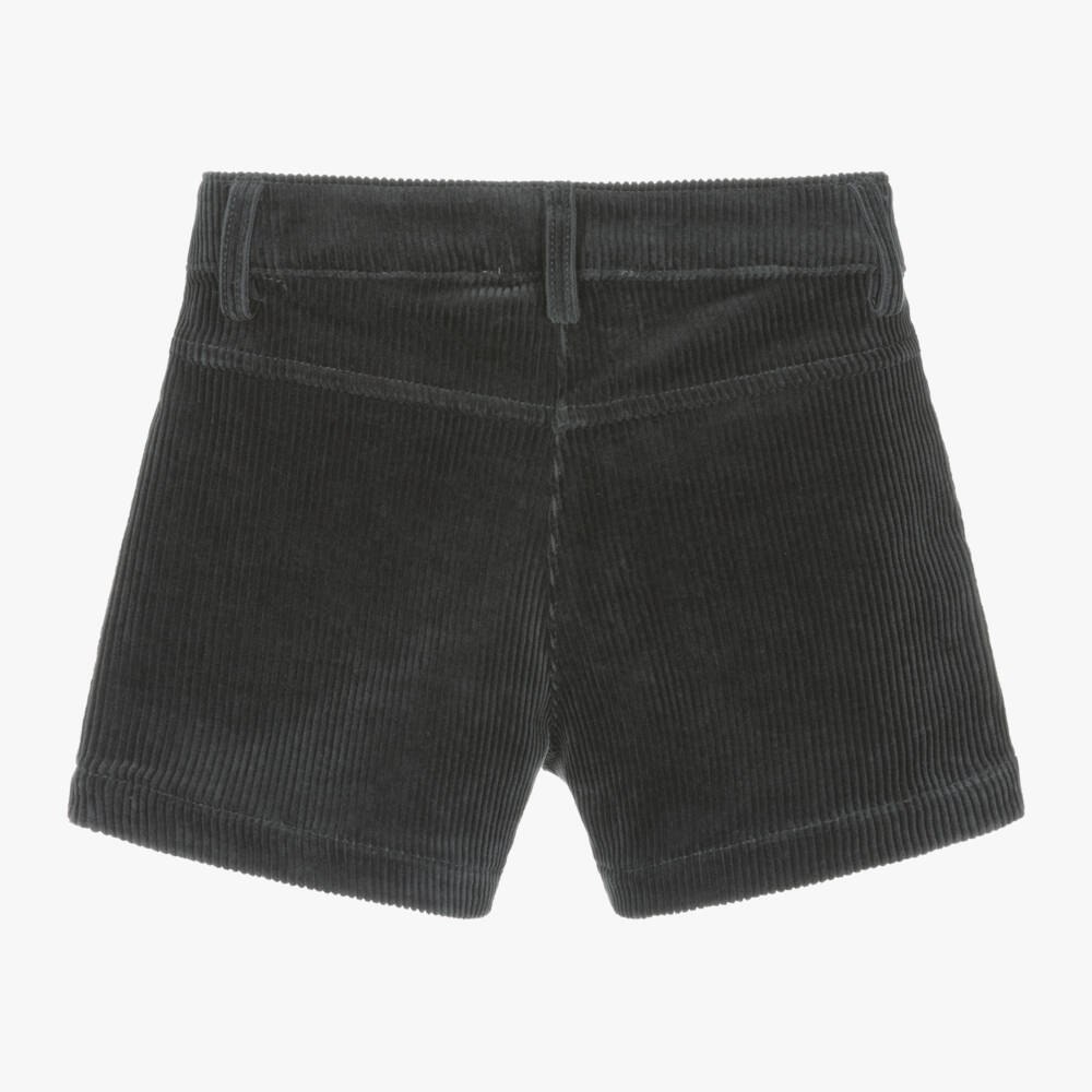 Tartine et Chocolat-Girls Corduroy Blue Shorts | Childrensalon Outlet