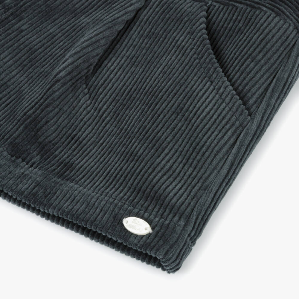 Tartine et Chocolat-Girls Corduroy Blue Shorts | Childrensalon Outlet