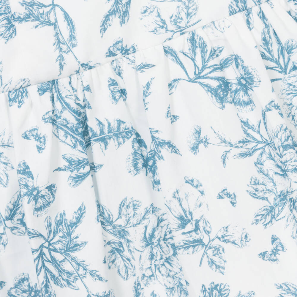 Tartine et Chocolat-Girls Cotton Toile De Jouy Dress | Childrensalon Outlet