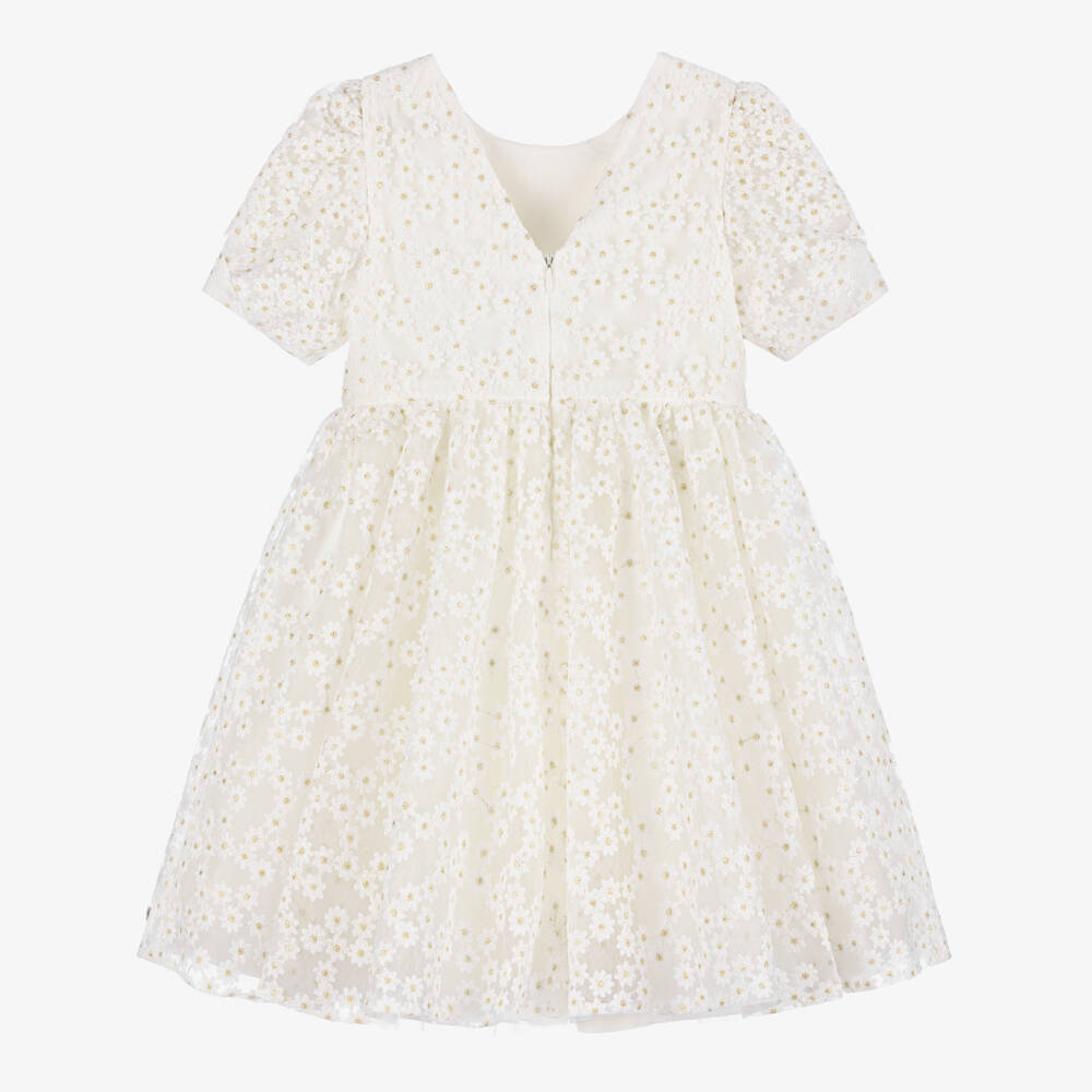 Tartine et Chocolat-فستان مطرز لون عاجي | Childrensalon Outlet