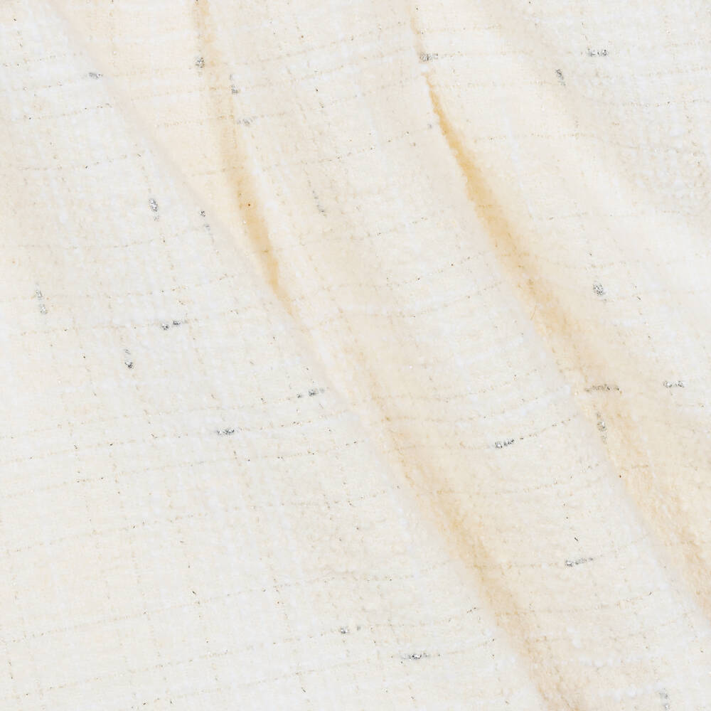 Tartine et Chocolat-Girls Cream Tweed Bow Dress | Childrensalon Outlet