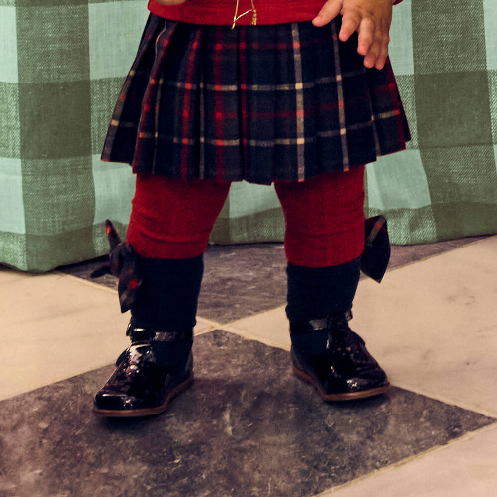 Tartine et Chocolat-Girls Dark Navy Blue Patent Leather First Walker Shoes | Childrensalon Outlet