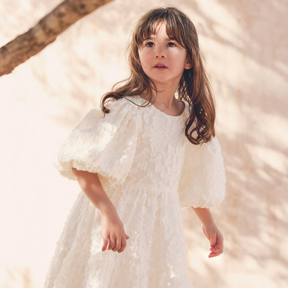 Tartine et Chocolat-Элегантное платье из тюля с цветочными пайетками для девочек | Childrensalon Outlet