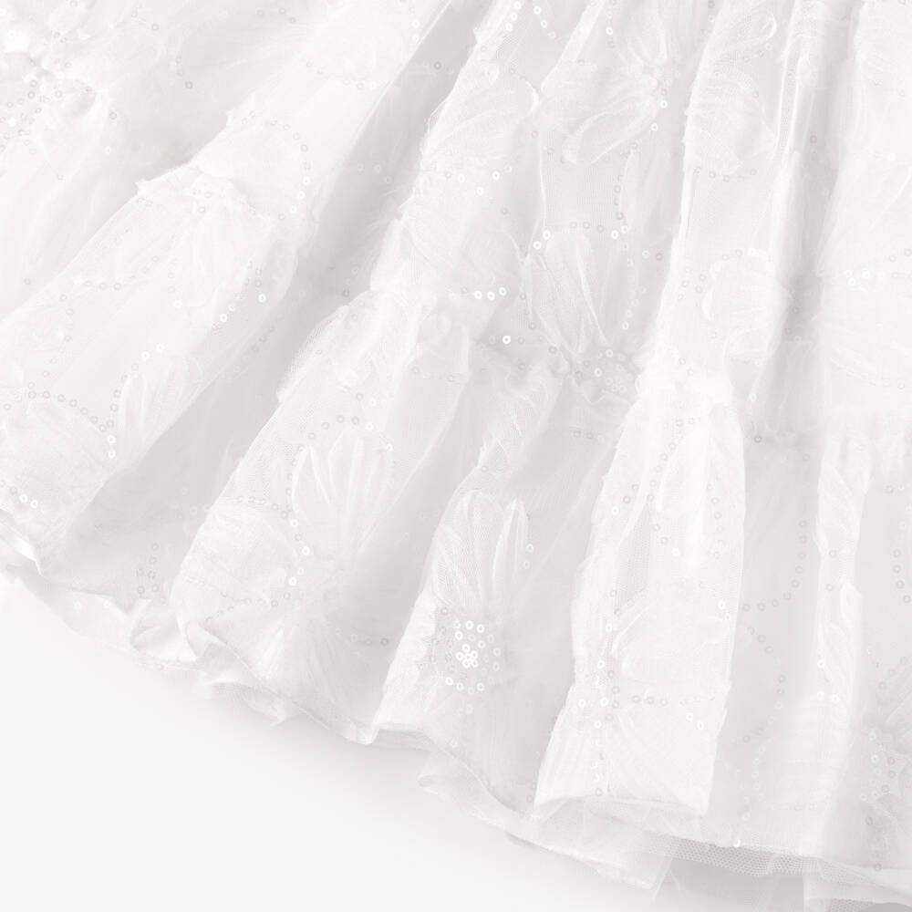 Tartine et Chocolat-Элегантное платье из тюля с цветочными пайетками для девочек | Childrensalon Outlet