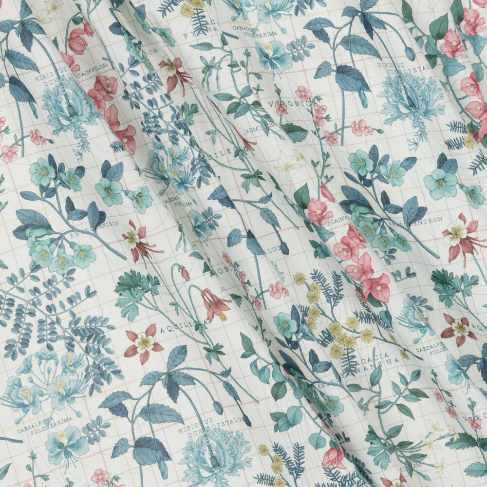 Tartine et Chocolat-فستان بطبعة ليبرتي قطن لون أزرق | Childrensalon Outlet