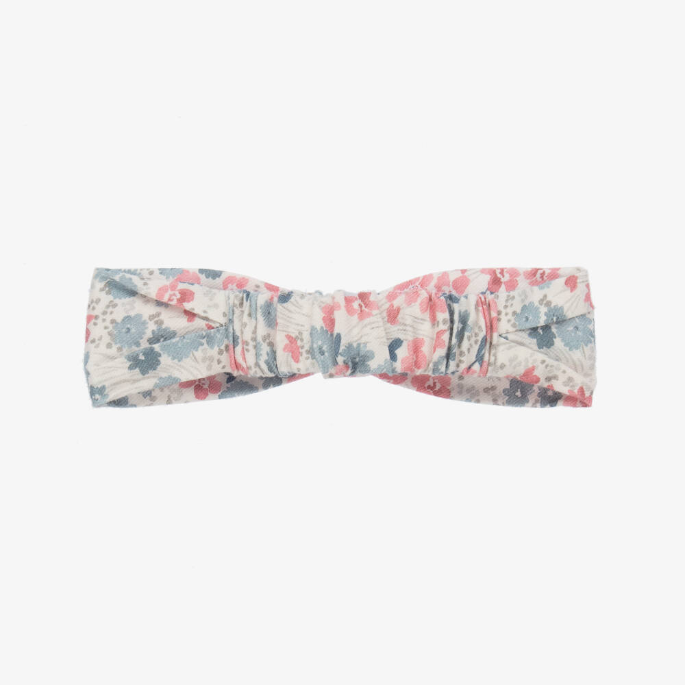 Tartine et Chocolat-Girls Floral Cotton Hairband | Childrensalon Outlet
