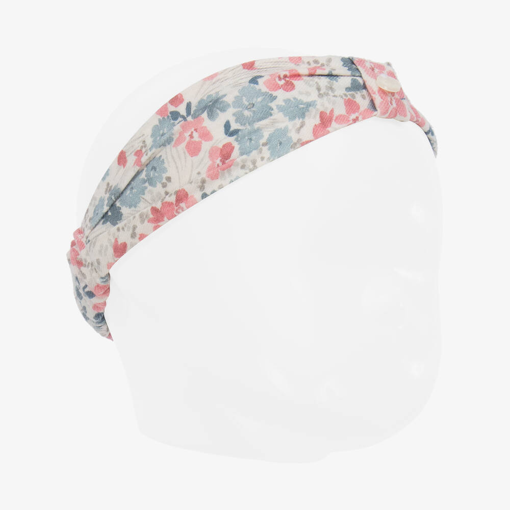 Tartine et Chocolat-Girls Floral Cotton Hairband | Childrensalon Outlet