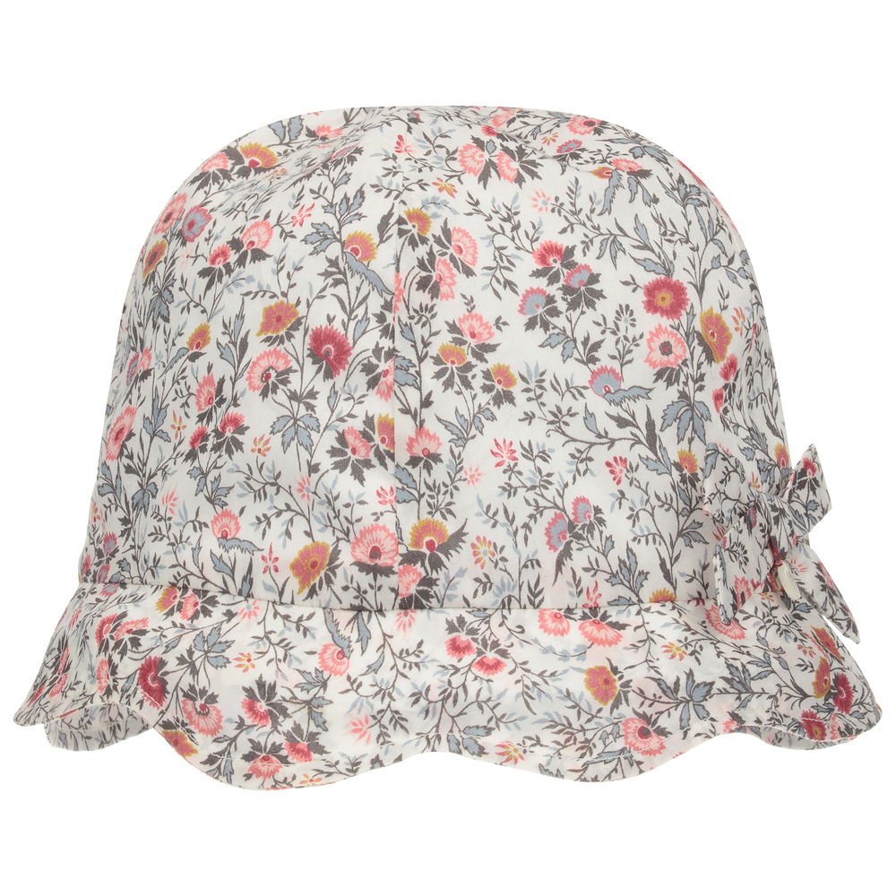 Tartine et Chocolat - Chapeau fleuri en coton Fille | Childrensalon