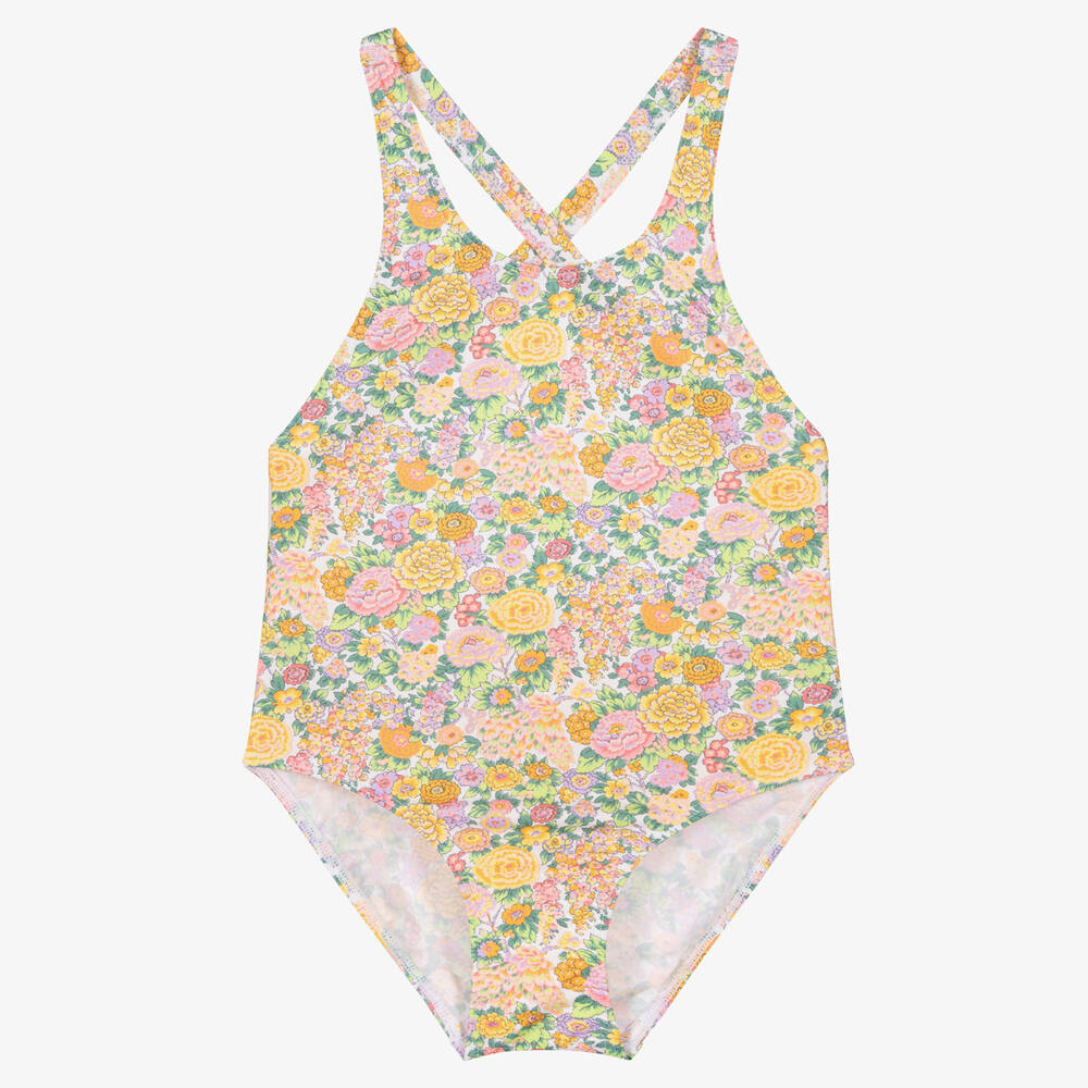 Tartine et Chocolat - Girls Floral Liberty Print Swimsuit | Childrensalon