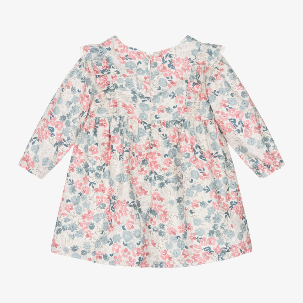 Tartine et Chocolat-Girls Floral Long-Sleeve Cotton Dress | Childrensalon Outlet