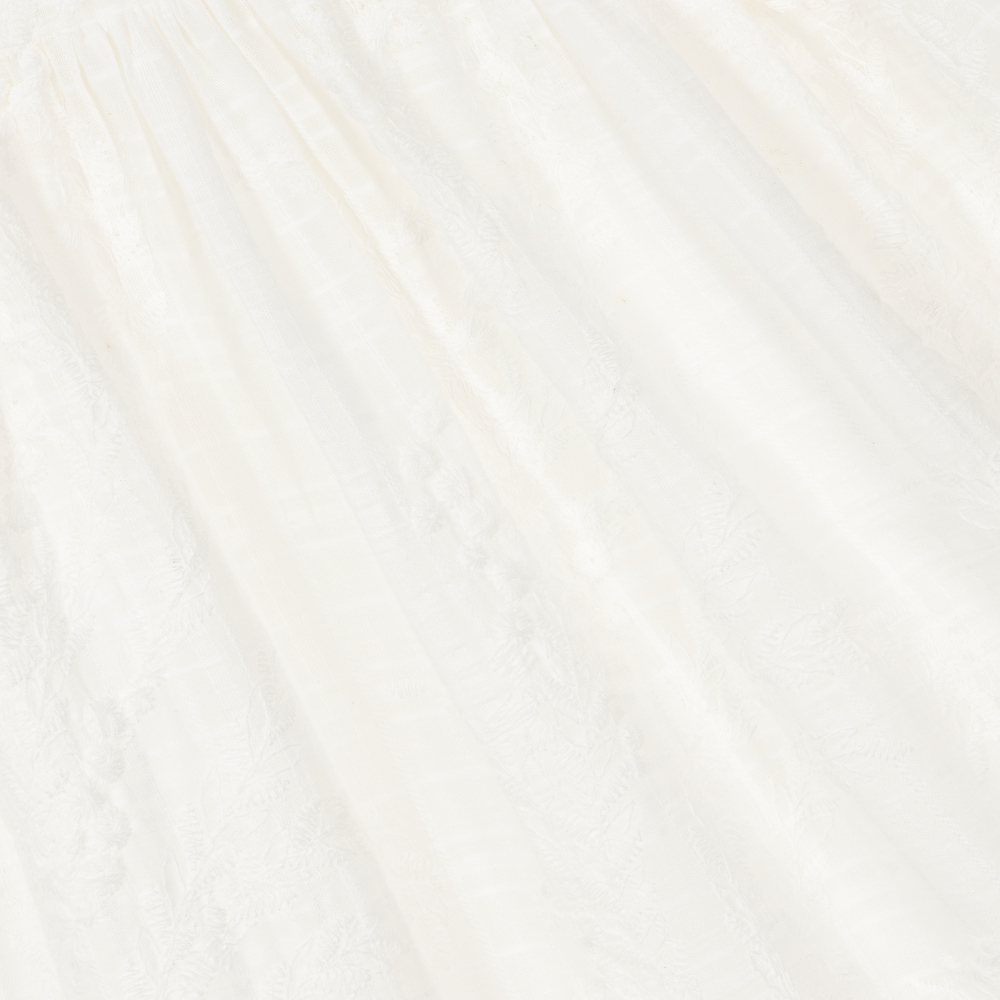 Tartine et Chocolat-Girls Ivory Cotton Lace Dress | Childrensalon Outlet