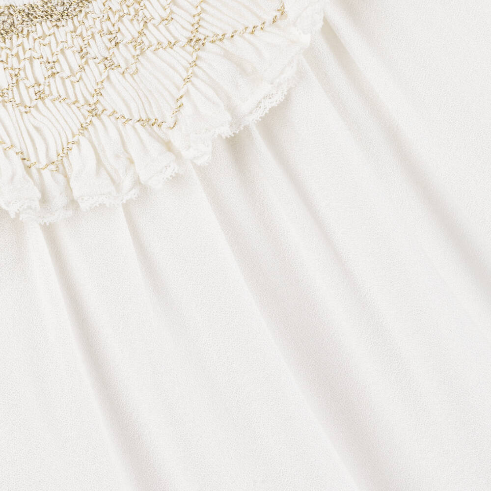 Tartine et Chocolat-فستان كريب فيسكوز لون عاجي | Childrensalon Outlet